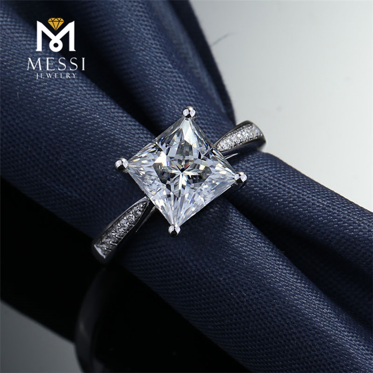 Messi Jewelry - Messi Jewelry moissanite wedding rings 2.32ct Classical 18K 14k white/yellow gold 12# Rings 18