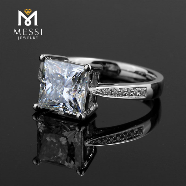 Messi Jewelry - Messi Jewelry moissanite wedding rings 2.32ct Classical 18K 14k white/yellow gold 12# Rings 12