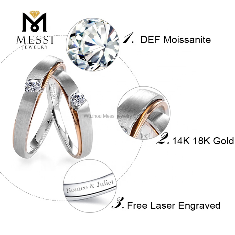 Cincin pertunangan tersuai untuk wanita dari Pengilang China | Barang Kemas Messi 10