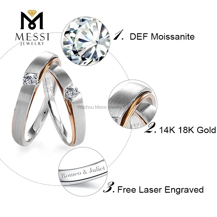 Anéis de engajamento personalizados para mulheres do fabricante da China | Jóias Messi 4