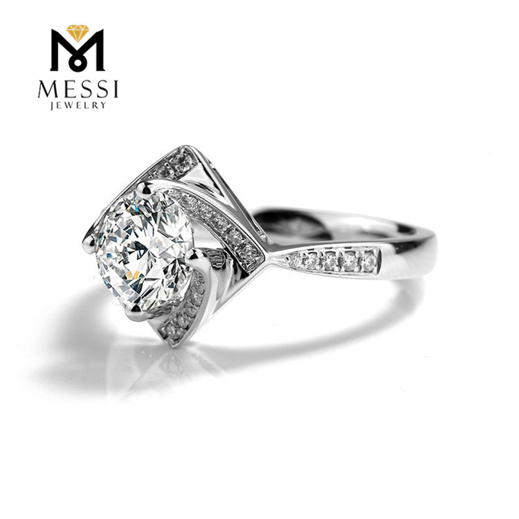 yellow gold moissanite engagement rings at Wholesale Prices | Messi Jewelry 8
