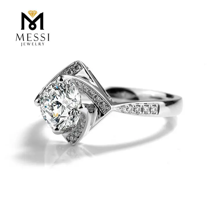 yellow gold moissanite engagement rings at Wholesale Prices | Messi Jewelry 2