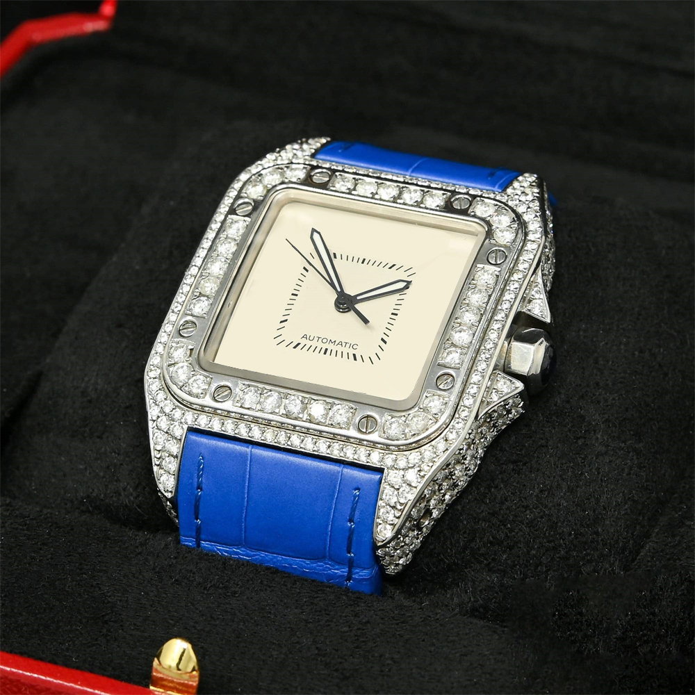 Messi Alahas - naandan nga luho nga mga babaye nga moissanite nga diamante nga relo nga Moissanite nga Relo 6