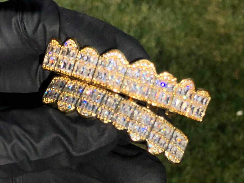 Messi Alahas - moissanite hip hop ngipon grillz 18k grillz ngipon Moissanite Grillz 11