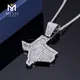 925 Silver Hiphop Zirconia Necklace - Top-quality Messi Jewelry 3