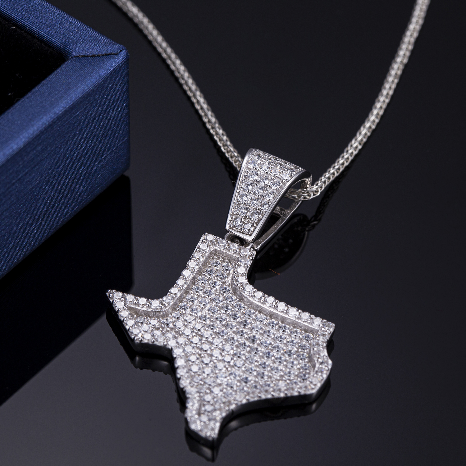 Messi Alahas - Messi Alahas cubic zirconia silver hip hop alahas 925 sterling silver kwintas para sa mga lalaki Moissante Pendant 8