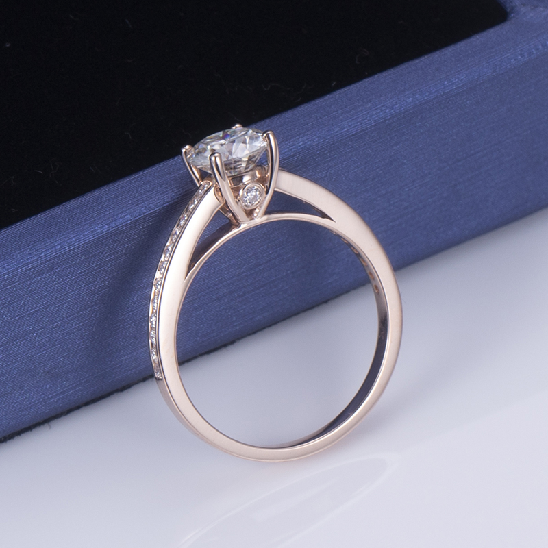 Messi Jewelry - Messi Gems MS-626 1Ct DEF Moissanite Women dainty gold jewelry Rings 14