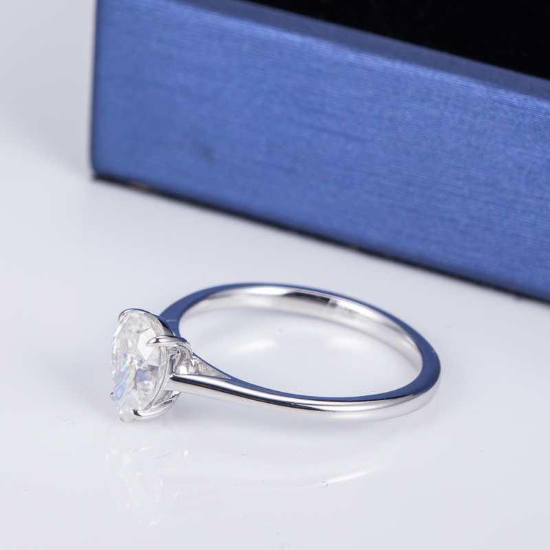 Messi Jewelry - MS-606 Women Fashion jewelry 14k Pear Cut DEF moissanite Solitary ring Rings 12
