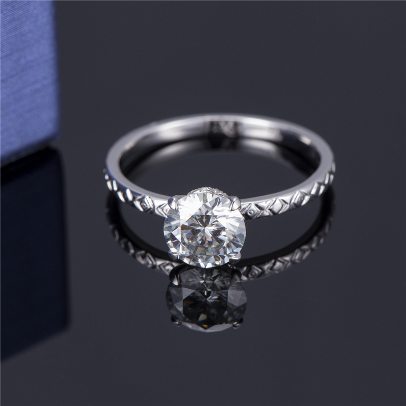 Messi Jewelry - MS-606 Women Fashion jewelry 14k Pear Cut DEF moissanite Solitary ring Rings 11