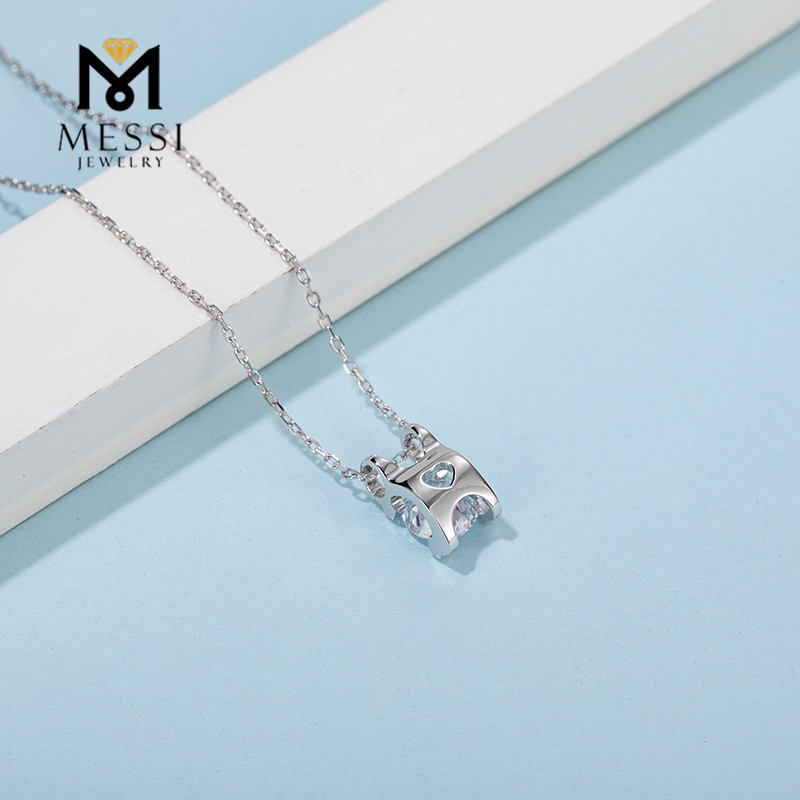 Messi Alahas - Messi Alahas pilak moissanite alahas set para sa babaye fashion alahas 925 sterling silver singsing ariyos kwintas Alahas Set 14