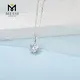 Messi Jewelry Sets: Silver Moissanite Earring Necklace Ring - Quality 925 Sterling Silver 7