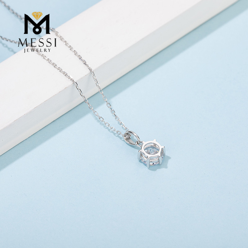 Messi Jewelry Sets: Silver Moissanite Earring Necklace Ring - Quality 925 Sterling Silver 16