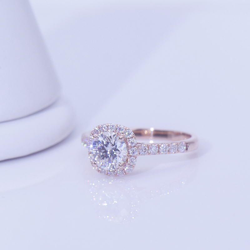 Messi Alahas - Messi Gems MS-627 Rings Gold 18k 10k 1Ct DEF Moissanite Women Dainty Gold Alahas Singsing 11