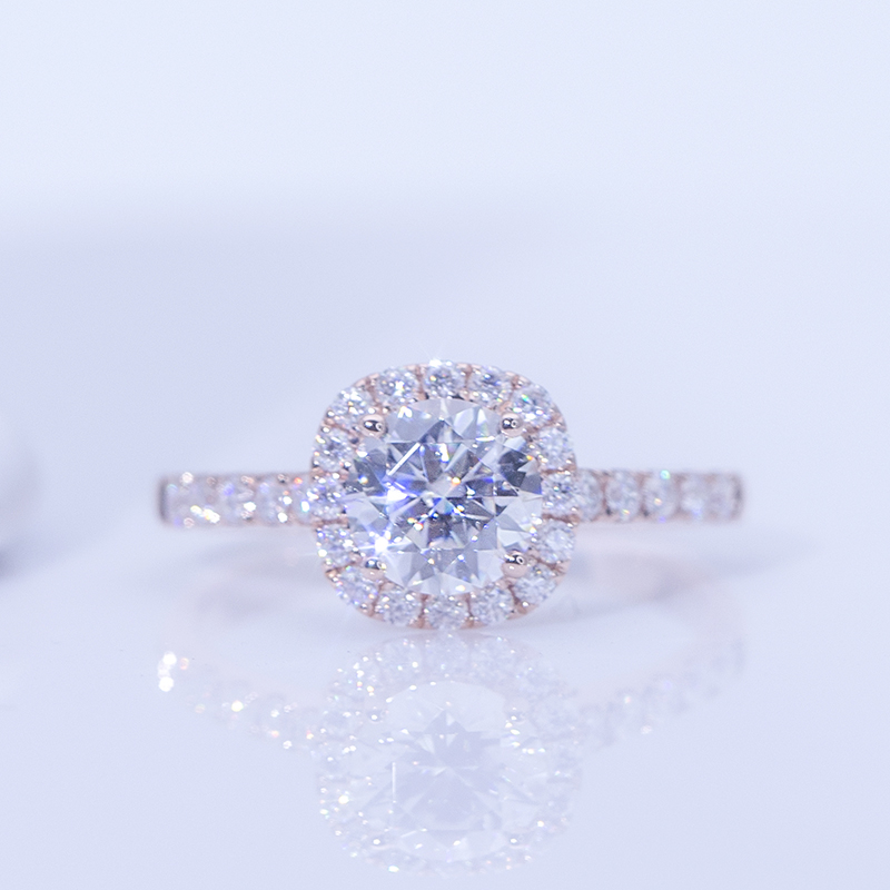 Messi Alahas - Messi Gems MS-627 Rings Gold 18k 10k 1Ct DEF Moissanite Women Dainty Gold Alahas Singsing 9