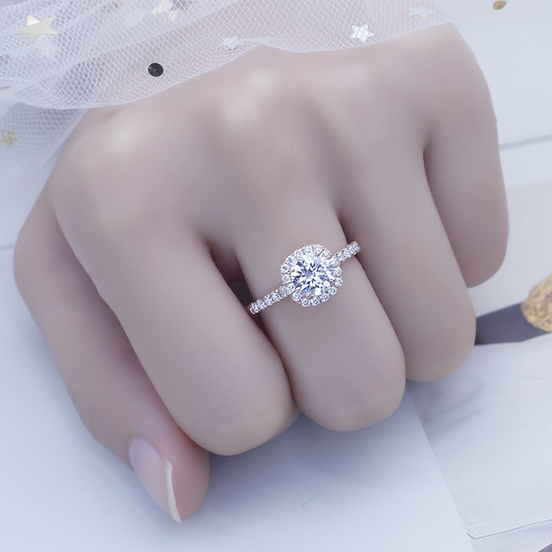 Messi Alahas - Messi Gems MS-627 Rings Gold 18k 10k 1Ct DEF Moissanite Women Dainty Gold Alahas Singsing 13