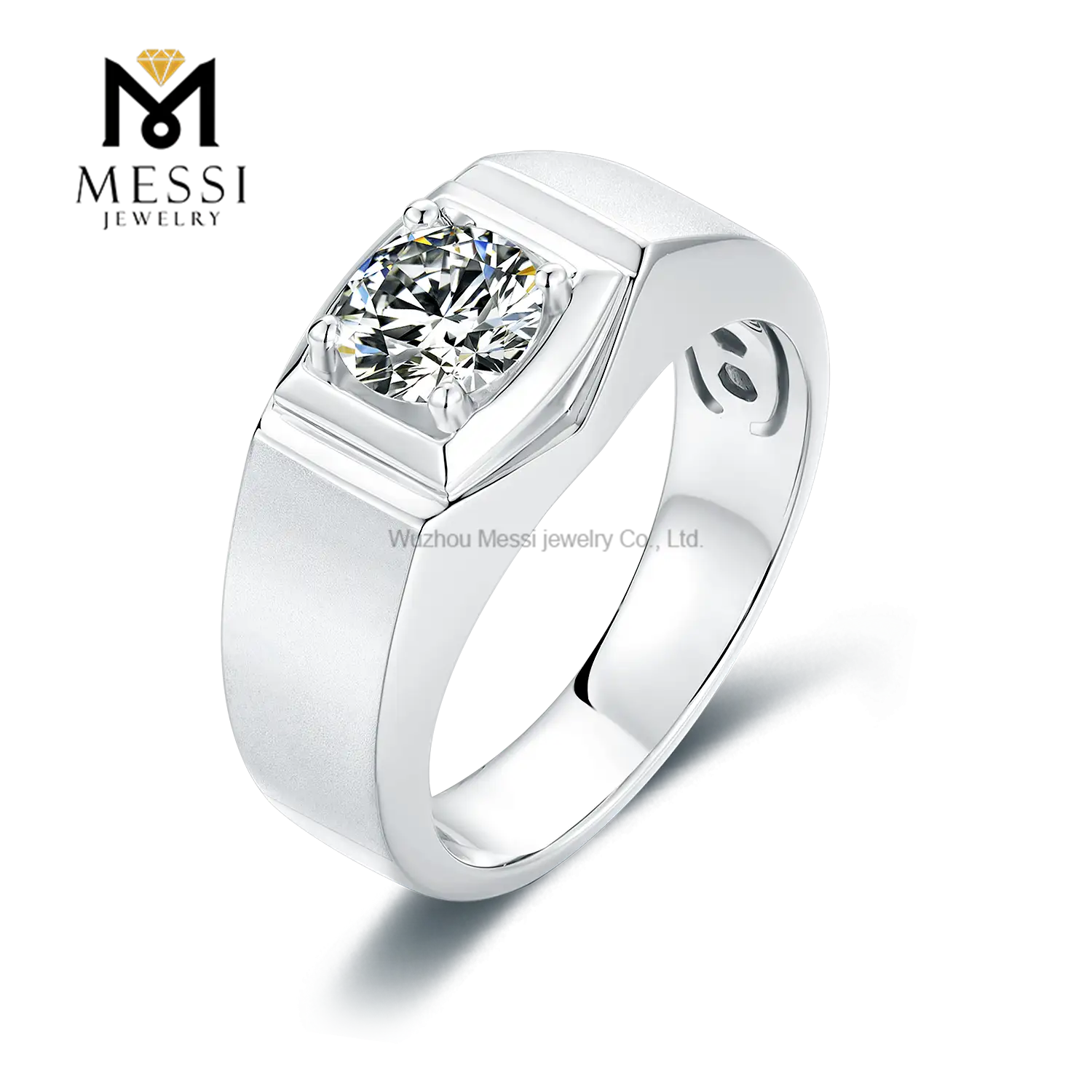 Gioielli Messi - Prezzo all'ingrosso di gioielli Messi 925 anello argento sterling moissanite gioielli in argento anelli da uomo per uomo anello da uomo 1