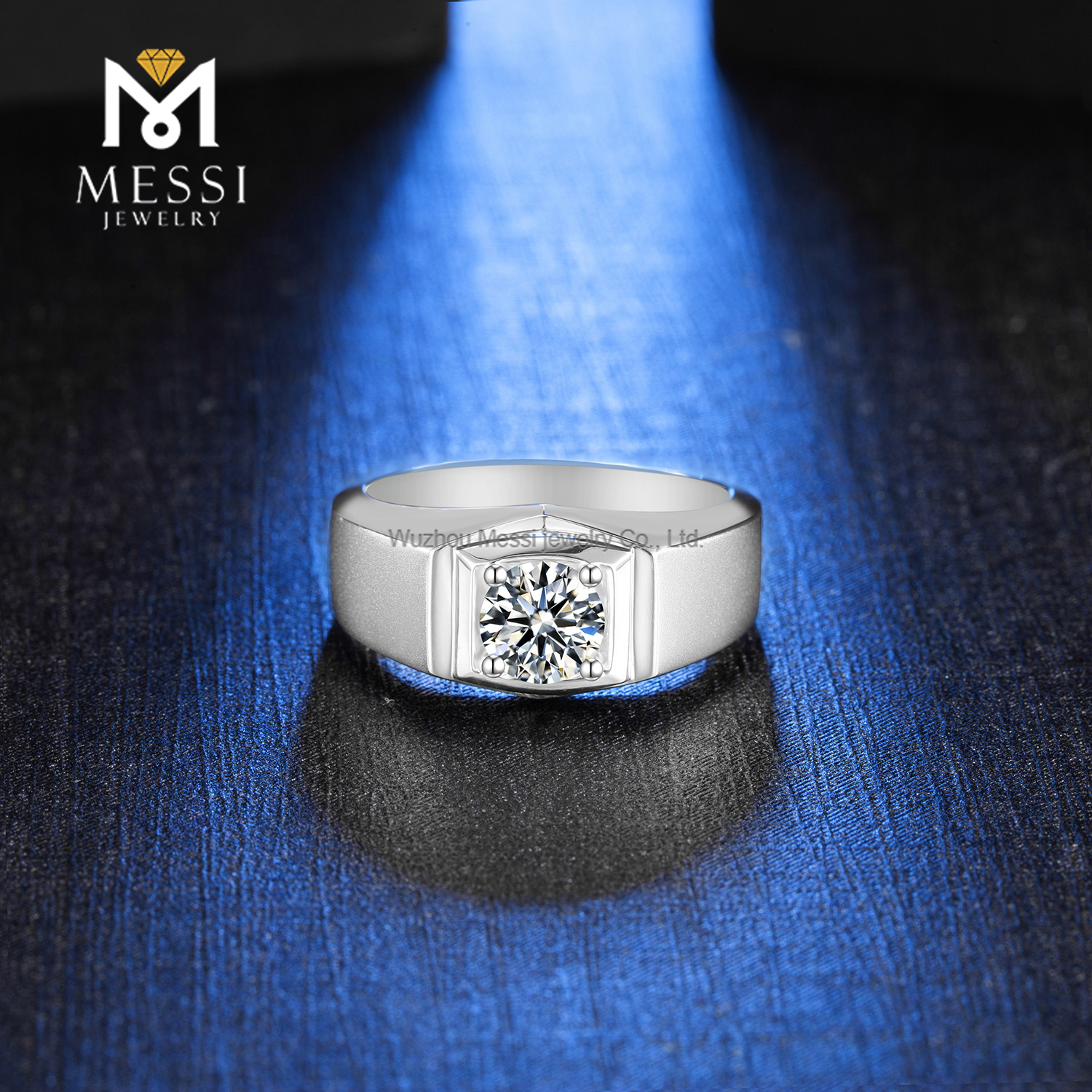 Messi Jewelry - Messi Jewelry wholesale price 925 sterling silver ring moissanite silver jewelry man rings for men Men Ring 10