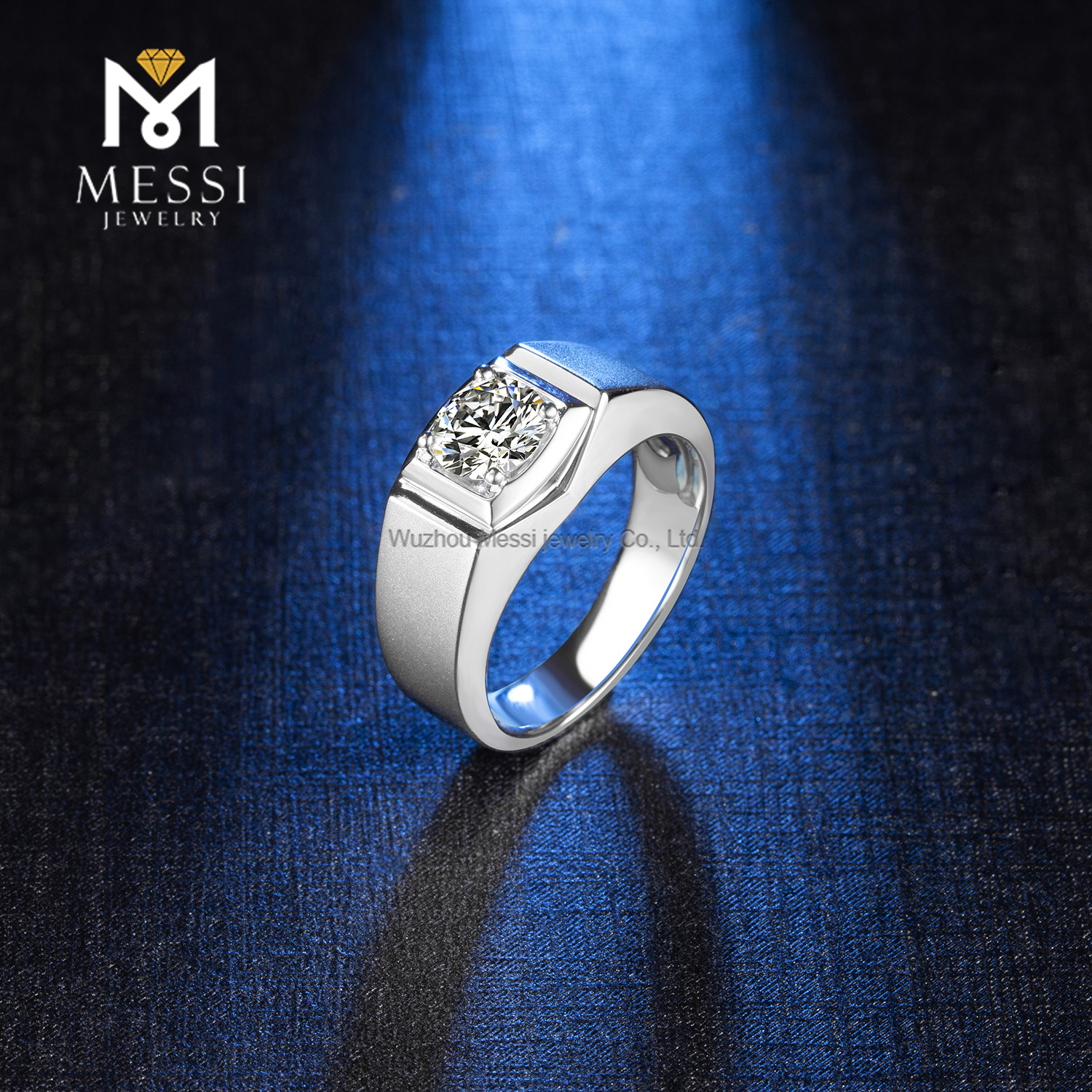 Messi Jewelry - Messi Jewelry wholesale price 925 sterling silver ring moissanite silver jewelry man rings for men Men Ring 8