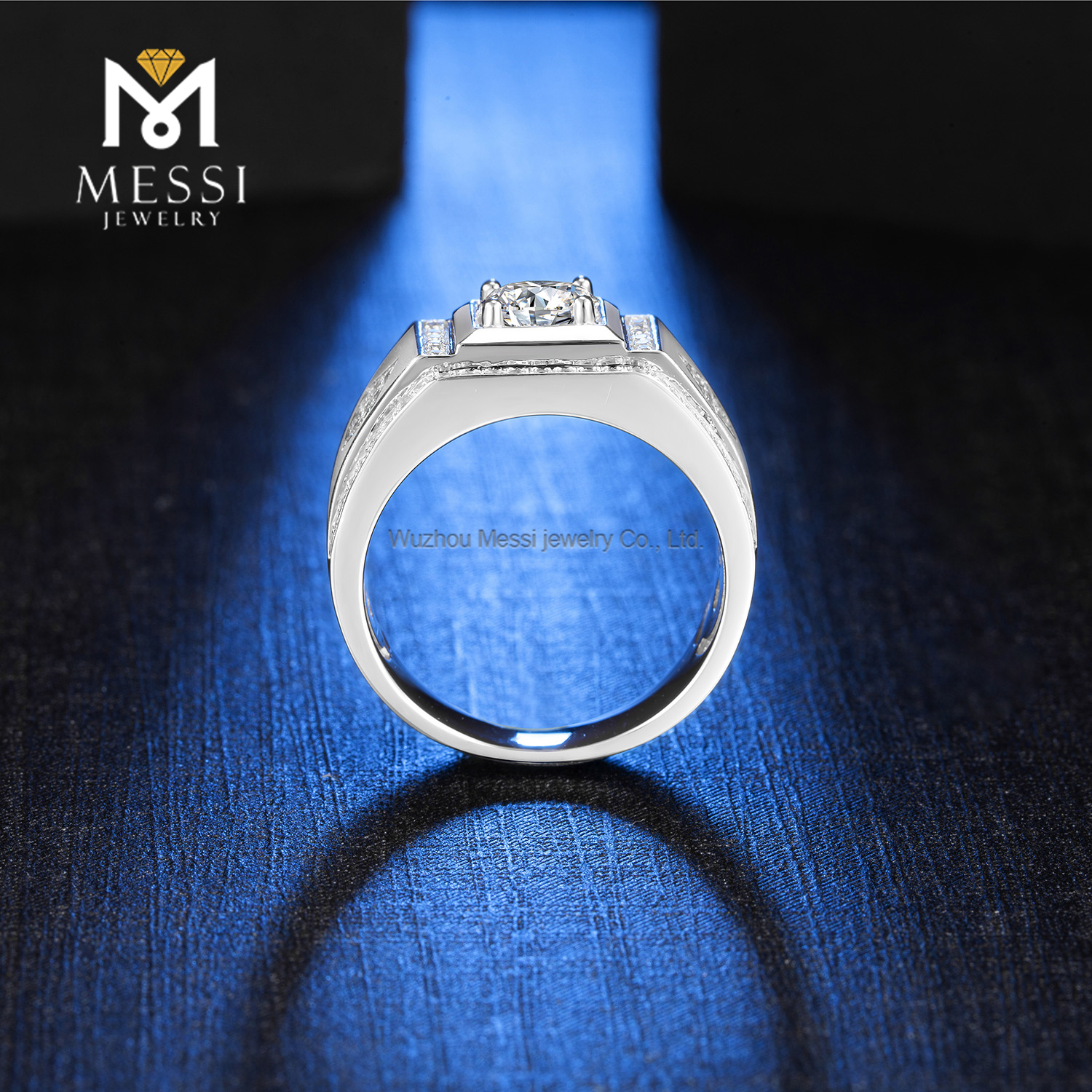 Messi Jewelry - Messi Jewelry factory wholesale price 925 moissanite silver jewelry rings man moissanite ring for men Men Ring 10