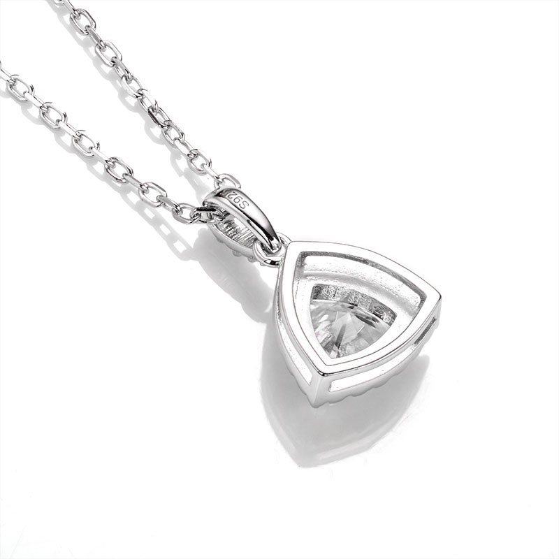 Messi Jewelry - Messi Jewelry Trillion Cut DEF Moissanite 925 Silver Fashion Women Ring Set Jewelry Set 12