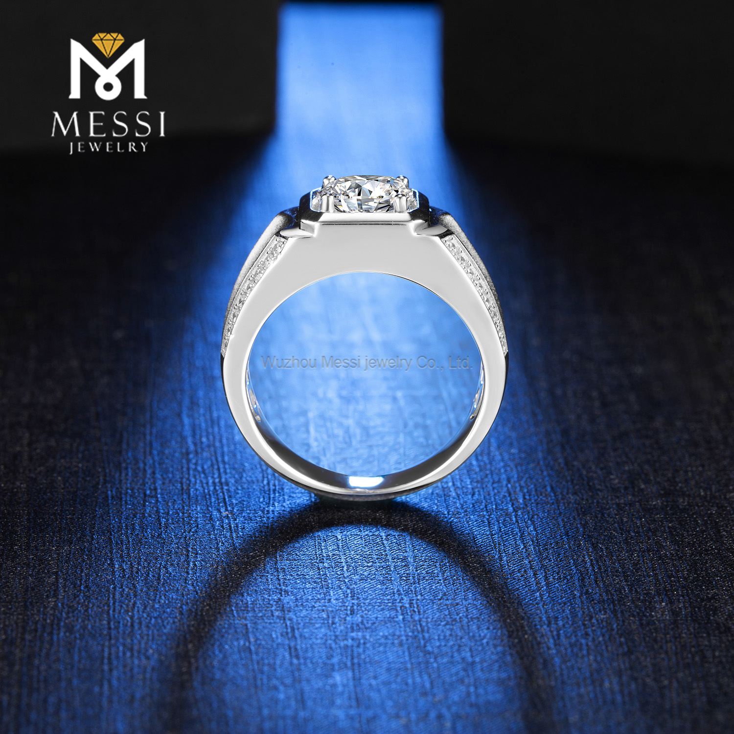 Messi Jewelry - Messi Jewelry high quality 925 silver jewelry men rings moissanite ring for man Men Ring 11
