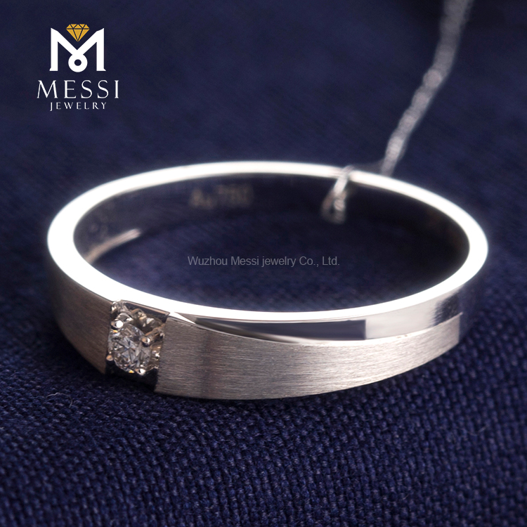 Messi Jewelry - Messi Jewelry 18k white gold couple rings lab grown diamond rings for wedding engagement lovers gift rings jewelry Custom Jewelry 14