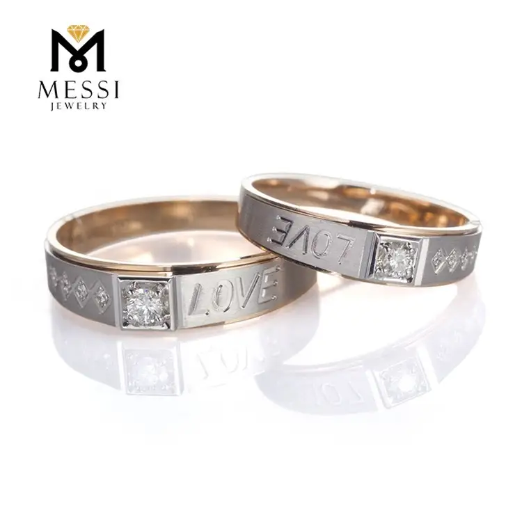 Gioielli Messi - Gioielli Messi Synthetic Diamond Gioielli 14K Rose Gold Diamond Coup che fidanzamento Rings Anelli personalizzati 1