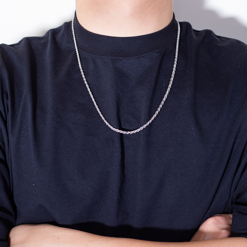 Messi Alahas - HIP HOP rope chain 925 sterling silver kwintas Custom Alahas 9