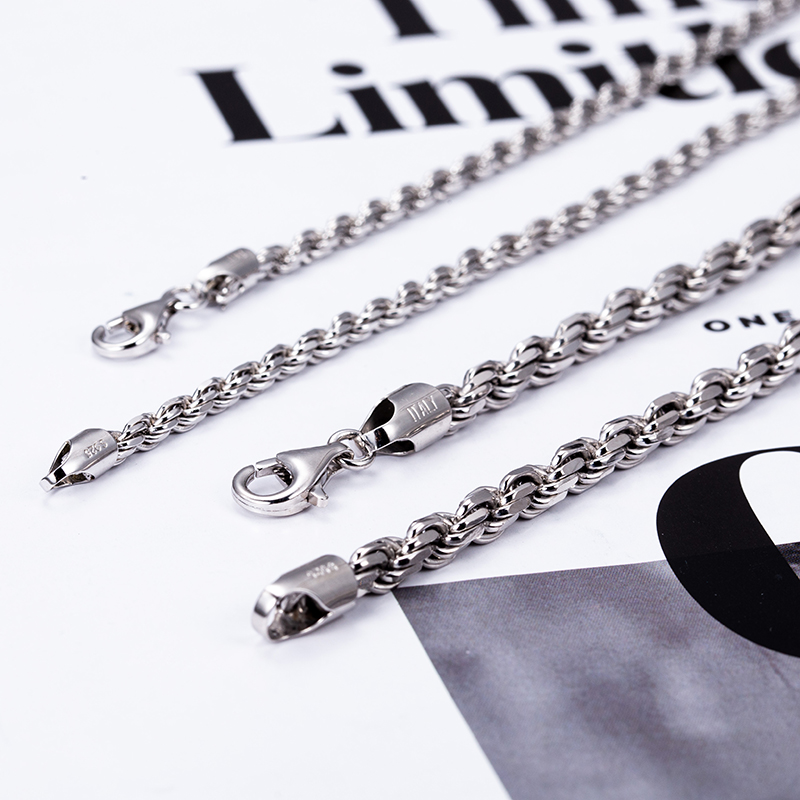 Messi Alahas - HIP HOP rope chain 925 sterling silver kwintas Custom Alahas 13