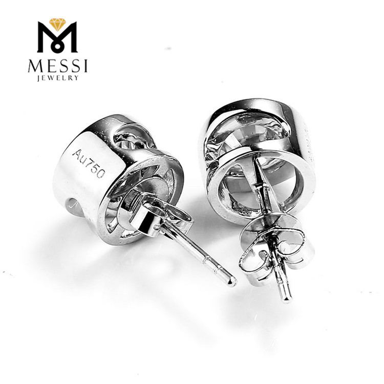 Messi Alahas - Messi Alahas 14K 18k Pure White Gold Solid Alahas 2 carats moissanite diamante ariyos Moissanite Gold Alahas 10