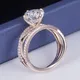 rose gold moissanite wedding band at Wholesale Prices | Messi Jewelry 5