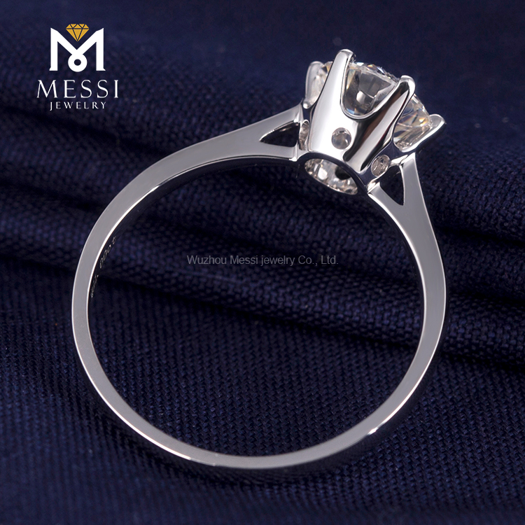 Messi Jewelry - Messi Gems 18k white gold gentle ring moissanite men Ring Men Rings 12