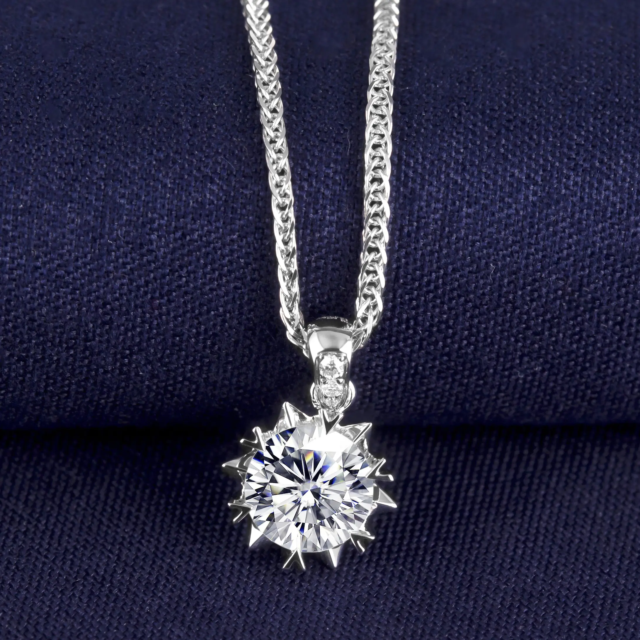 rose gold moissanite wedding set at Wholesale Prices | Messi Jewelry 5
