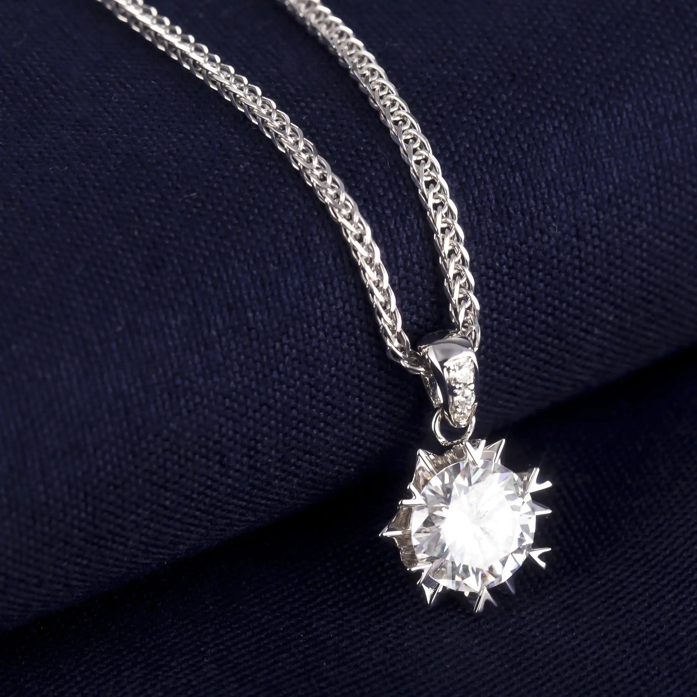 rose gold moissanite wedding set at Wholesale Prices | Messi Jewelry 6