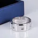 Platinum Pt950 Square DEF Moissanite Ring - High Quality 2