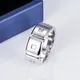 Platinum Pt950 Square DEF Moissanite Ring - High Quality 3