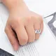 Platinum Pt950 Square DEF Moissanite Ring - High Quality 5
