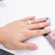Platinum Pt950 Square DEF Moissanite Ring - High Quality 6