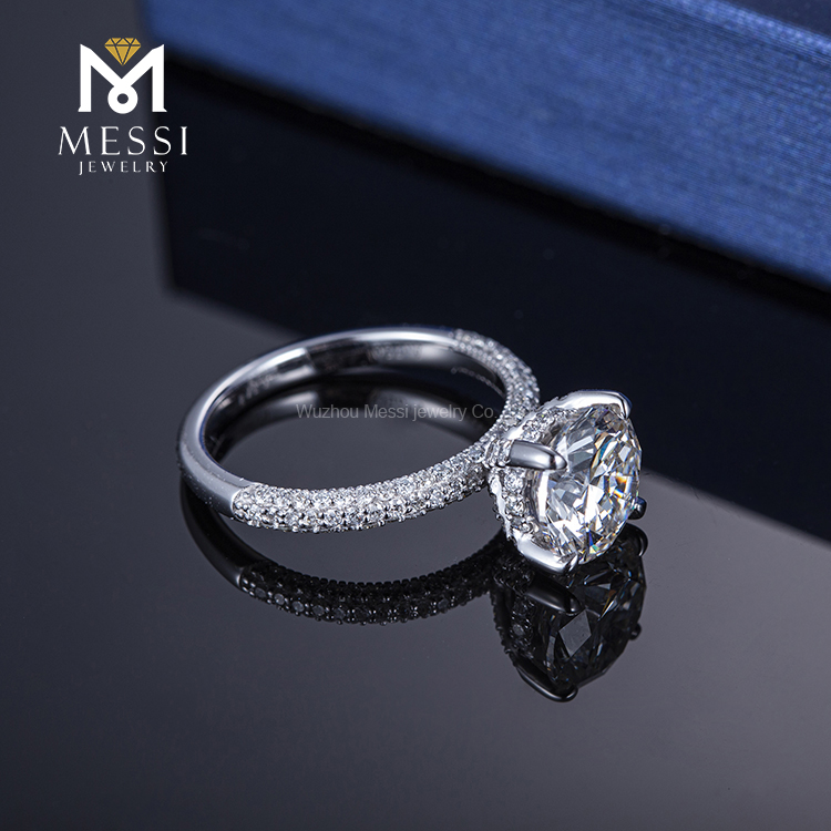 Kalung solitaire moissanite klasik dari Tiongkok | Perhiasan Messi 13