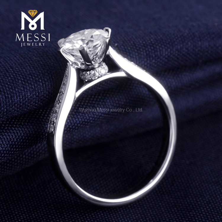 Kalung solitaire moissanite klasik dari Tiongkok | Perhiasan Messi 11
