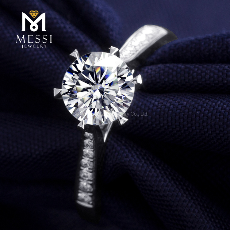 Kalung solitaire moissanite klasik dari Tiongkok | Perhiasan Messi 10