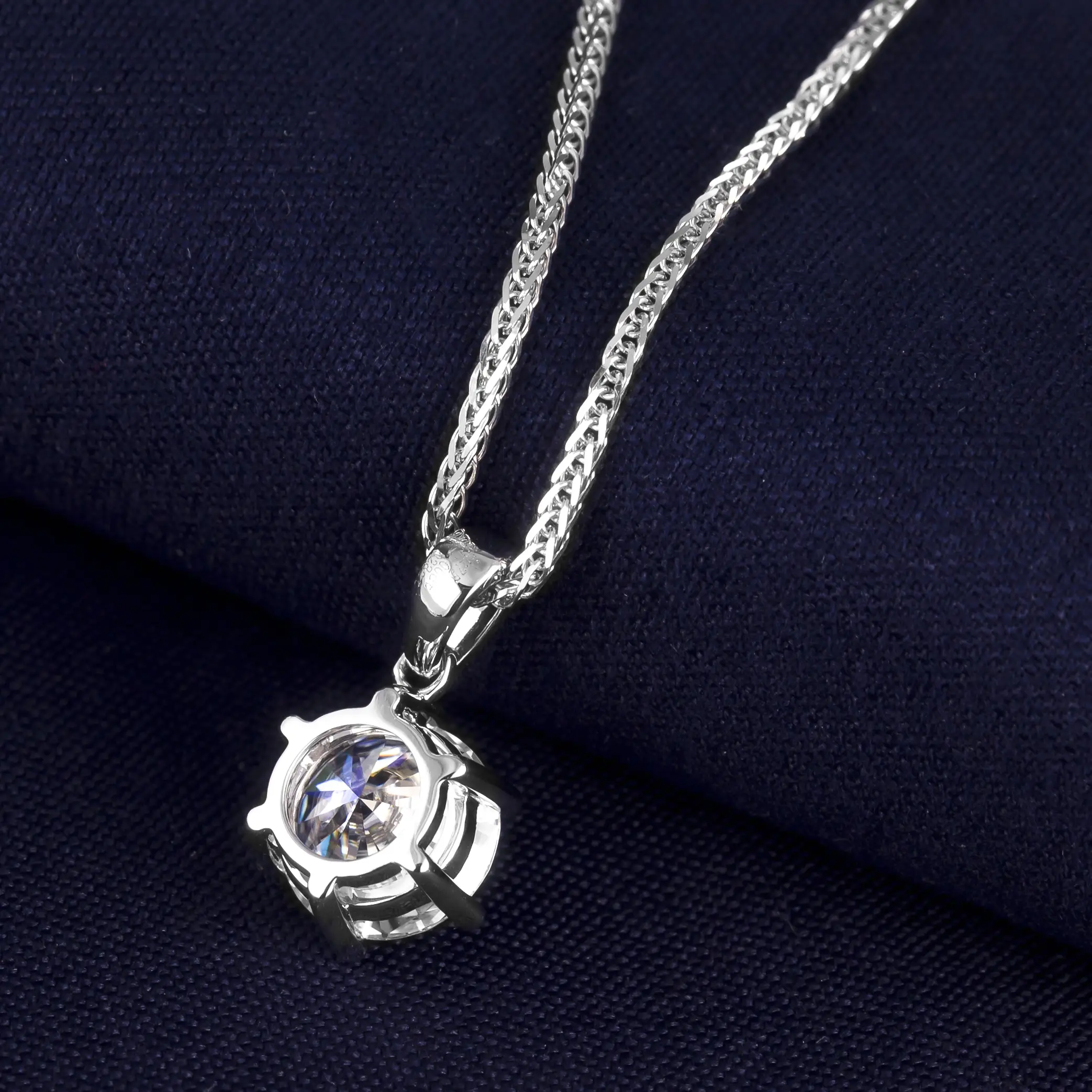 Custom rose gold moissanite wedding set supply Manufacturer | Messi Jewelry 5