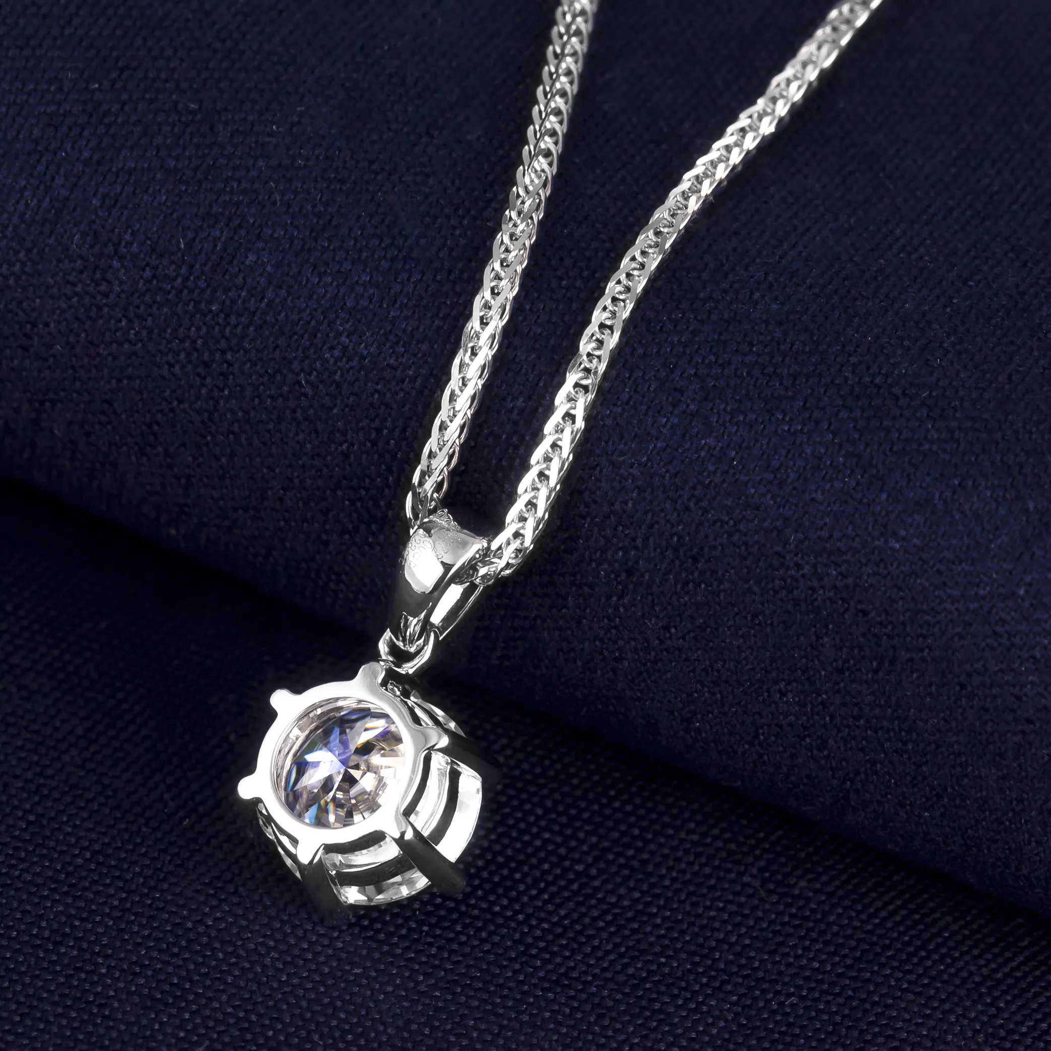 Custom rose gold moissanite wedding set supply Manufacturer | Messi Jewelry 5