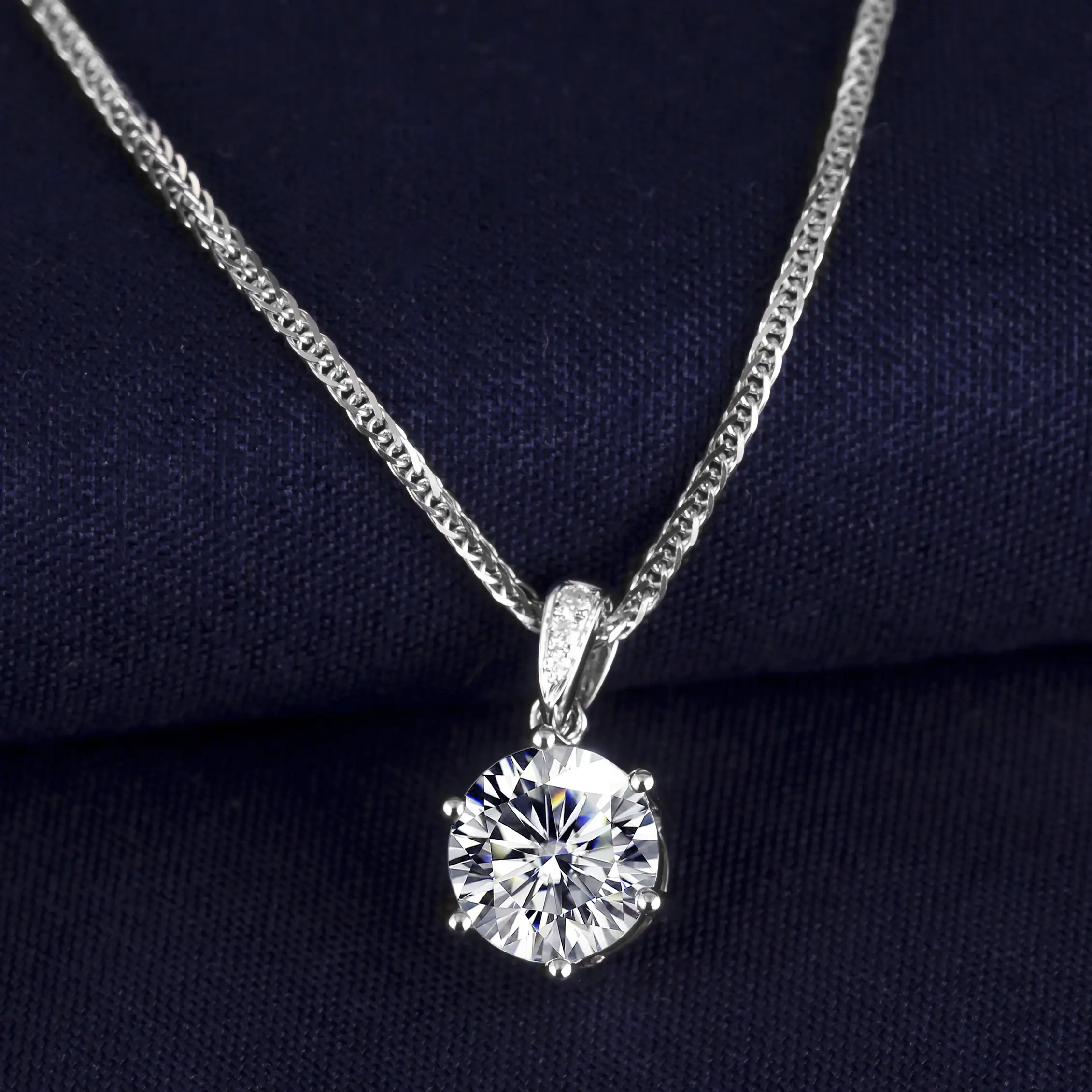 Custom rose gold moissanite wedding set supply Manufacturer | Messi Jewelry 6