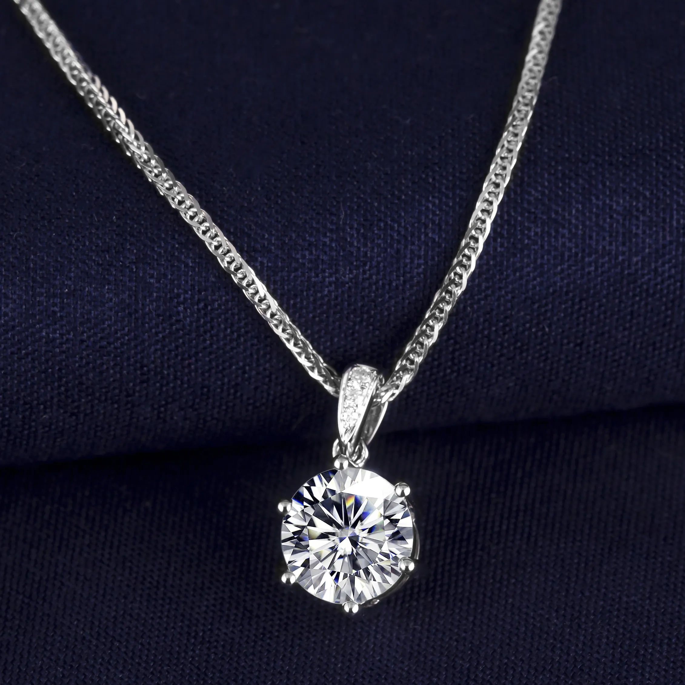 Custom rose gold moissanite wedding set supply Manufacturer | Messi Jewelry 6