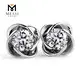 White Gold Moissanite Earrings - Pure 14K 18K Gold, 2 Carats Diamond, High Quality 5