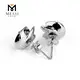White Gold Moissanite Earrings - Pure 14K 18K Gold, 2 Carats Diamond, High Quality 7
