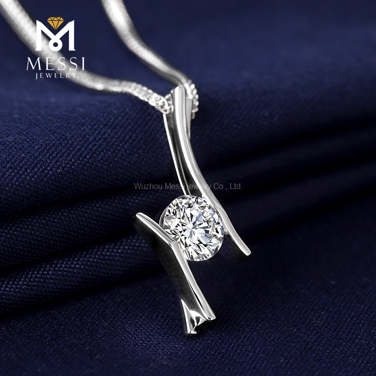 Messi Alahas - MS-206 Messi Alahas nga suga 14k 18k puti nga bulawan 1ct DEF moissanite necklace pendant nga regalo para sa inahan 2020 Kwintas 12