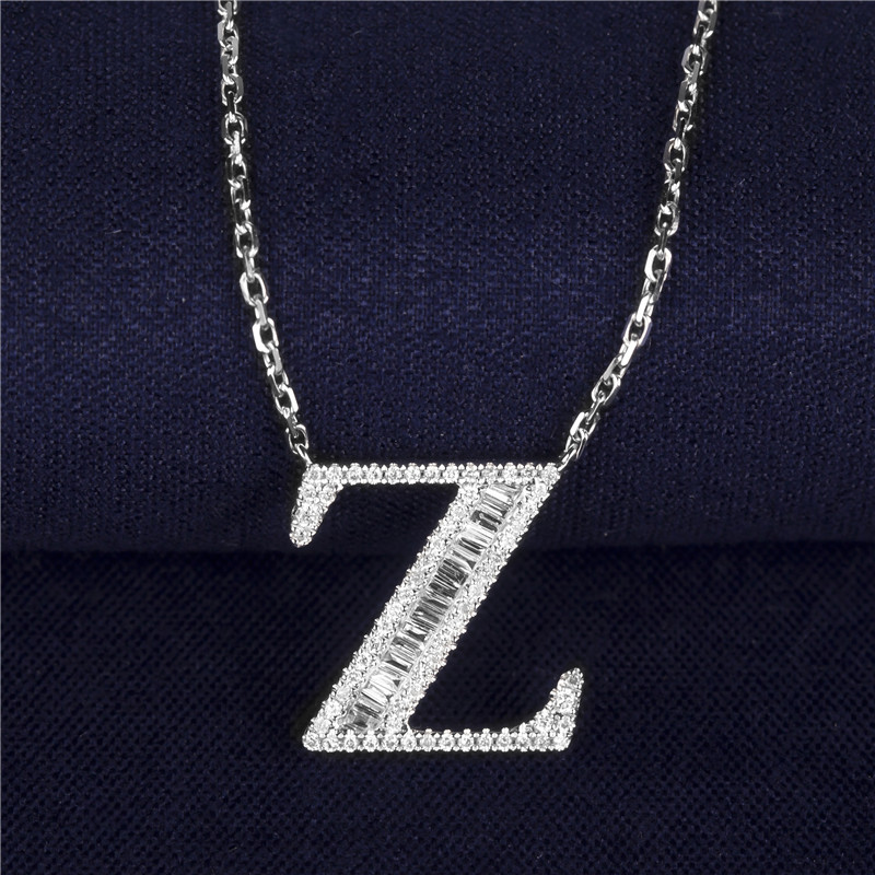 Месси ювелирные изделия - Месси ювелирные украшения подвесное ожерелье белое золото. 10