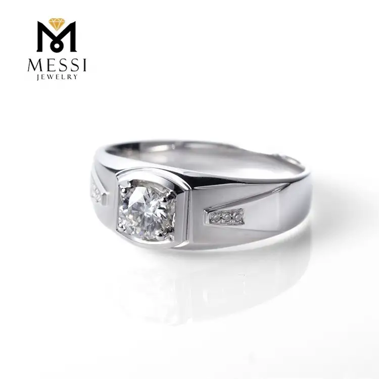 Messi Jewelry - Messi Jewelry Black Friday Vendito Giozzi di gioielle da signori 14K Gold Gold Moissanite Eternity Band Rings Anelli da uomo Anelli da uomo 1